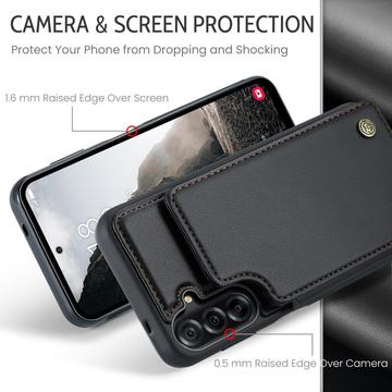 Samsung Galaxy A17 Caseme C22-etui RFID-kortpung - Sort