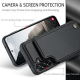 Samsung Galaxy A17 Caseme C22-etui RFID-kortpung - Sort