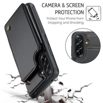 Samsung Galaxy A17 Caseme C22-etui RFID-kortpung - Sort
