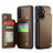 Samsung Galaxy A17 Caseme C22-etui RFID-kortpung - brun