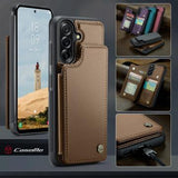 Samsung Galaxy A17 Caseme C22-etui RFID-kortpung - brun