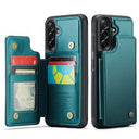 Samsung Galaxy A17 Caseme C22-etui RFID-kortpung - grøn