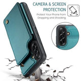 Samsung Galaxy A17 Caseme C22-etui RFID-kortpung - grøn