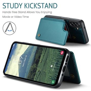 Samsung Galaxy A17 Caseme C22-etui RFID-kortpung - grøn