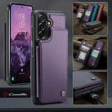Samsung Galaxy A17 Caseme C22-etui RFID-kortpung - lilla