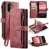 Samsung Galaxy A17 Caseme C30 Multifunktionel Pung - Rød