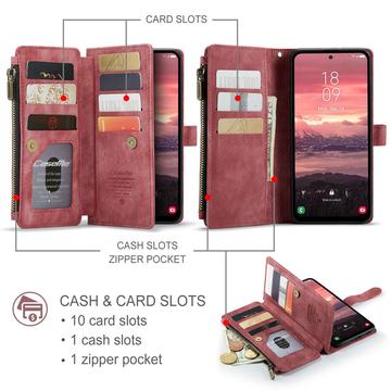 Samsung Galaxy A17 Caseme C30 Multifunktionel Pung - Rød