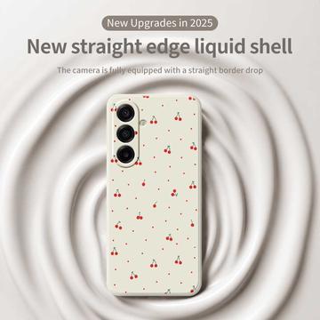Samsung Galaxy A17 TPU-cover med kirsebærmønster - sort