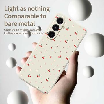 Samsung Galaxy A17 TPU-cover med kirsebærmønster - sort