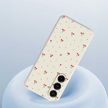 Samsung Galaxy A17 TPU-cover med kirsebærmønster - sort