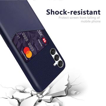 Samsung Galaxy A17 KSQ Cover med Kortholder - Blå