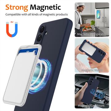Samsung Galaxy A17 Liquid Silikone Cover - MagSafe Kompatibel - Mørkeblå