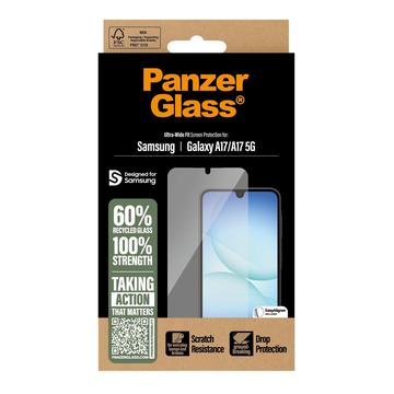 Samsung Galaxy A17 PanzerGlass Ultra-Wide Fit EasyAligner Skærmbeskyttelse Hærdet Glas - Gennemsigtig