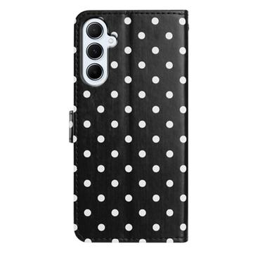 Samsung Galaxy A17/A26 Pung Etui med Prikket Mønster - Sort