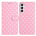 Samsung Galaxy A17/A26 Pung Etui med Prikket Mønster - Pink