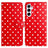 Samsung Galaxy A17/A26 Pung Etui med Prikket Mønster - Rød