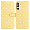 Samsung Galaxy A17/A26 Pung Etui med Prikket Mønster - Gul