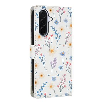 Samsung Galaxy A17/A26 Rhombisk Blomsterpung - farverige blomster