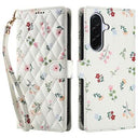 Samsung Galaxy A17/A26 Rhombisk Blomsterpung - Roser