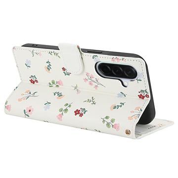 Samsung Galaxy A17/A26 Rhombisk Blomsterpung - Roser
