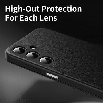 Samsung Galaxy A17 Smart Clear View Flip etui med kortplads - Sort