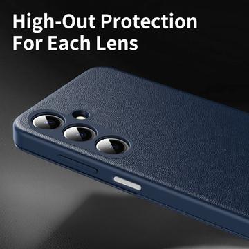 Samsung Galaxy A17 Smart Clear View Flip etui med kortplads - Safir