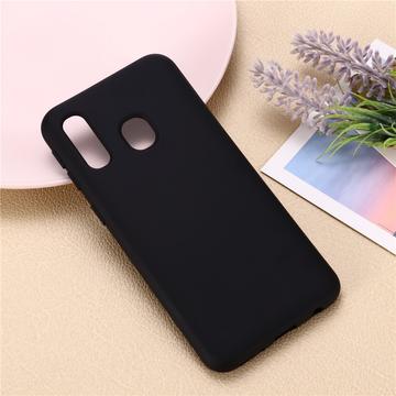 Samsung Galaxy A20e Liquid Silicone Cover - Sort