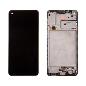 Samsung Galaxy A21s Skærm & For Cover GH82-22988A - Sort