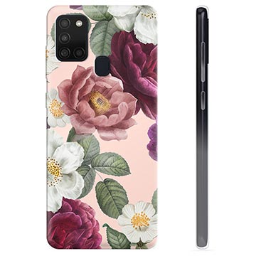 Samsung Galaxy A21s TPU Cover - Romantiske Blomster
