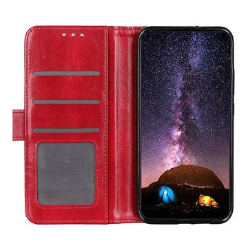 Samsung Galaxy A22 4G Pung med Magnetisk Lukning - Rød