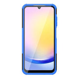 Samsung Galaxy A25 Anti-Slip Hybrid Cover med Stativ - Blå / Sort