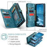 Samsung Galaxy A25 Caseme 008 2-i-1 Multifunktionel Pung - Blå