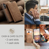Samsung Galaxy A25 Caseme 013 Series Pung - Brun