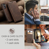 Samsung Galaxy A25 Caseme 013 Series Pung - Kaffe