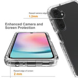Samsung Galaxy A25 Gradient Series Hybrid Cover - Rød / Gennemsigtig