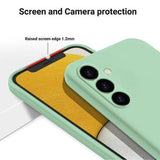 Samsung Galaxy A25 Liquid Silikone Cover med Strop - Grøn
