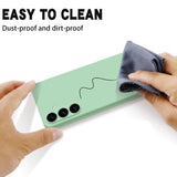 Samsung Galaxy A25 Liquid Silikone Cover med Strop - Grøn