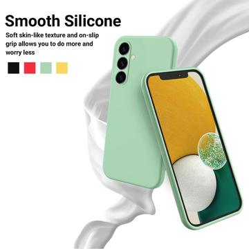 Samsung Galaxy A25 Liquid Silikone Cover med Strop - Grøn