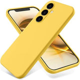 Samsung Galaxy A25 Liquid Silikone Cover med Strop - Gul