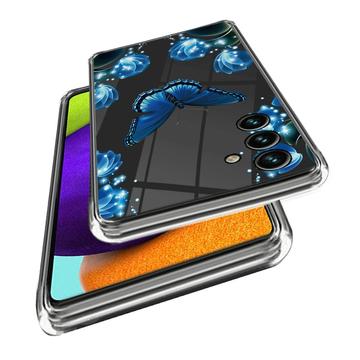 Samsung Galaxy A25 Stilfuld Ultra-Slim TPU Cover - Sommerfugl og Blomster