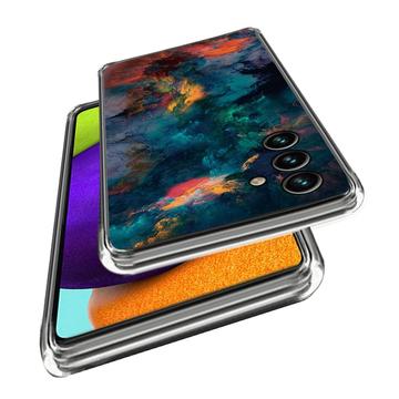 Samsung Galaxy A25 Stilfuld Ultra-Slim TPU Cover - Farverige Skyer