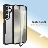 Samsung Galaxy A26 360 Beskyttelse Cover - Sort / Klar