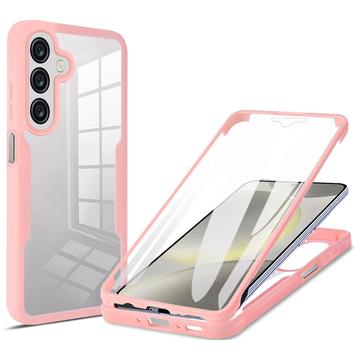 Samsung Galaxy A26 360 Beskyttelse Cover - Pink / Klar