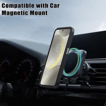 Samsung Galaxy A26 360 Beskyttelse Cover - Rød / Klar