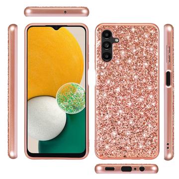Samsung Galaxy A26 Glitter Series Hybrid Cover - Guld
