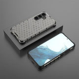 Samsung Galaxy A26 Honeycomb Armored Hybrid Cover - Sort