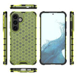 Samsung Galaxy A26 Honeycomb Armored Hybrid Cover - Grøn