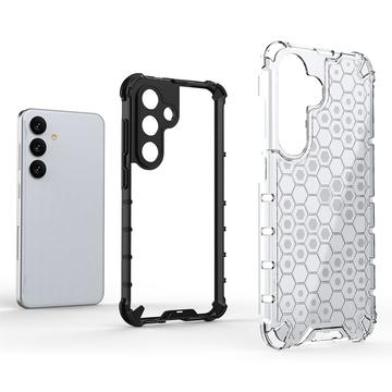 Samsung Galaxy A26 Honeycomb Armored Hybrid Cover - Grøn