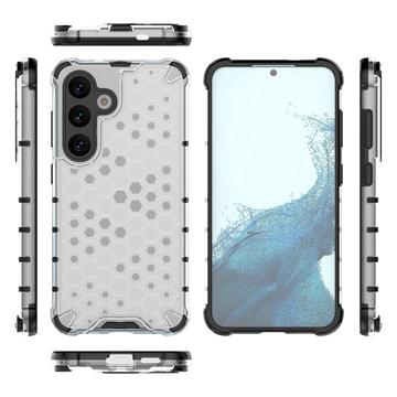 Samsung Galaxy A26 Honeycomb Armored Hybrid Cover - Grå