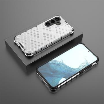 Samsung Galaxy A26 Honeycomb Armored Hybrid Cover - Grå